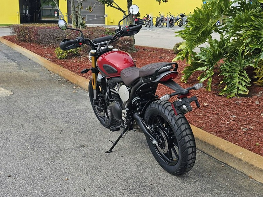 2024 Triumph Scrambler 400 X Carnival Red / Phantom Black