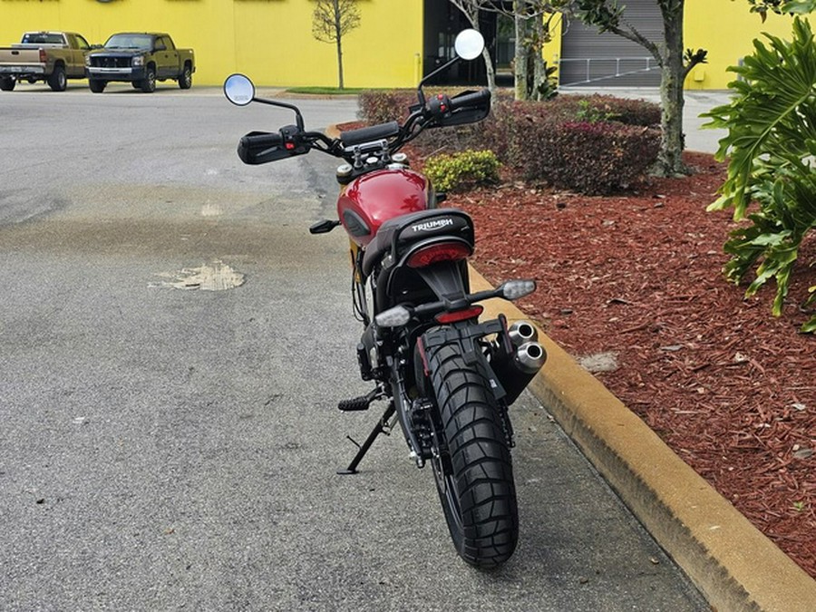 2024 Triumph Scrambler 400 X Carnival Red / Phantom Black