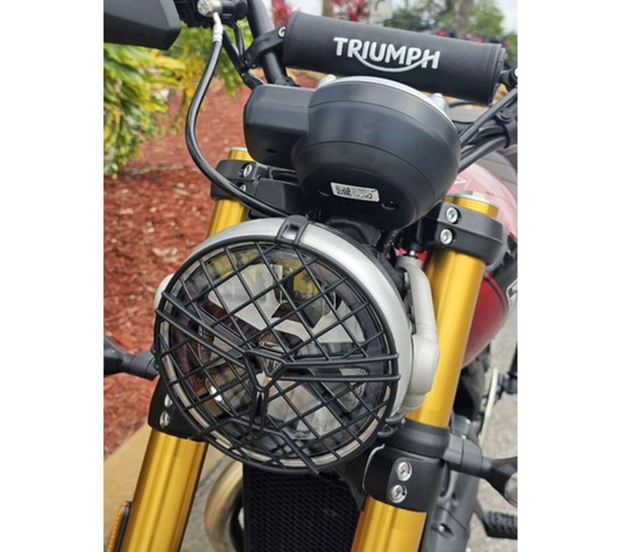 2024 Triumph Scrambler 400 X Carnival Red / Phantom Black