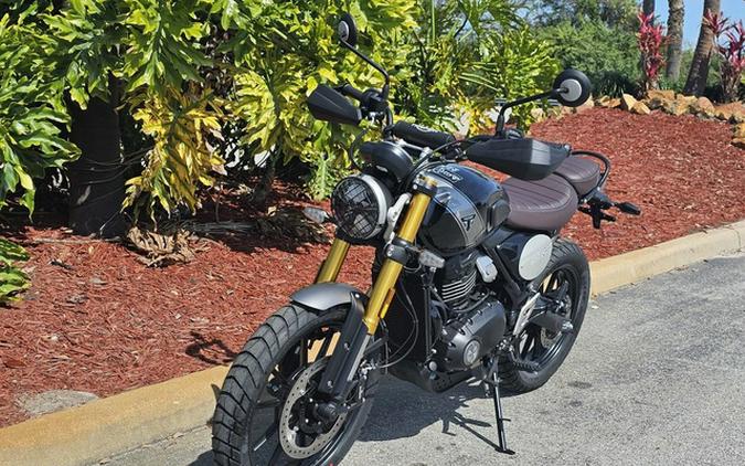 2024 Triumph Scrambler 400 X Phantom Black / Silver Ice