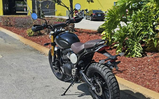 2024 Triumph Scrambler 400 X Phantom Black / Silver Ice