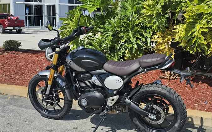 2024 Triumph Scrambler 400 X Phantom Black / Silver Ice