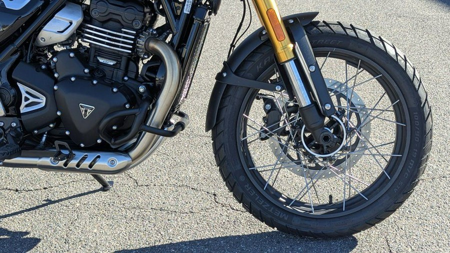 2025 Triumph Scrambler 400 XC Racing Yellow