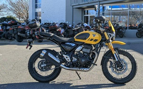 2025 Triumph Scrambler 400 XC Racing Yellow