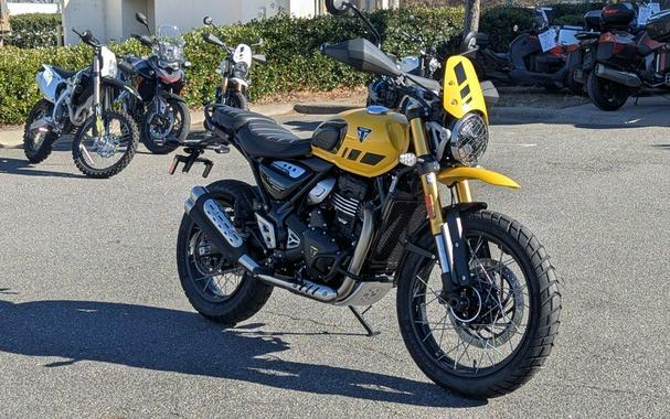 2025 Triumph Scrambler 400 XC Racing Yellow