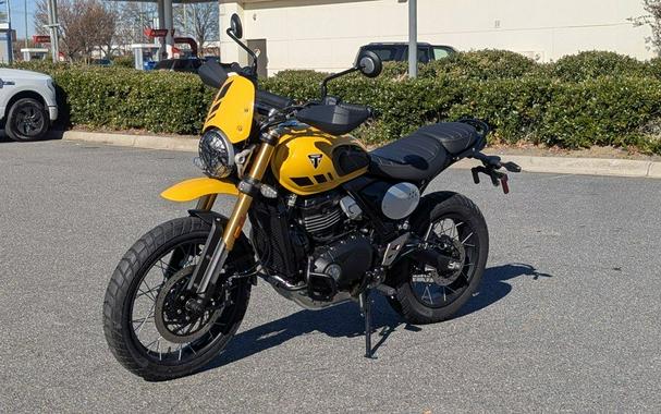 2025 Triumph Scrambler 400 XC Racing Yellow