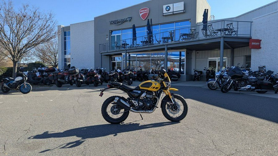 2025 Triumph Scrambler 400 XC Racing Yellow