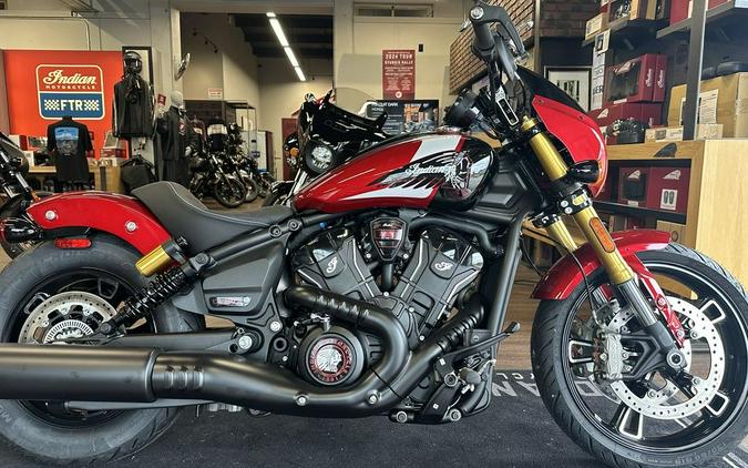 2025 Indian Motorcycle® 101 Scout® Sunset Red Metallic with Graphics