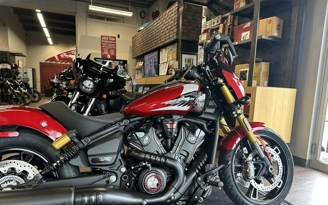 2025 Indian Motorcycle® 101 Scout® Sunset Red Metallic with Graphics