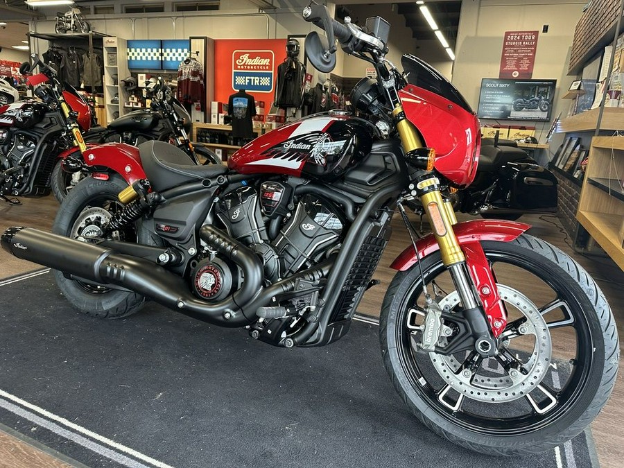 2025 Indian Motorcycle® 101 Scout® Sunset Red Metallic with Graphics