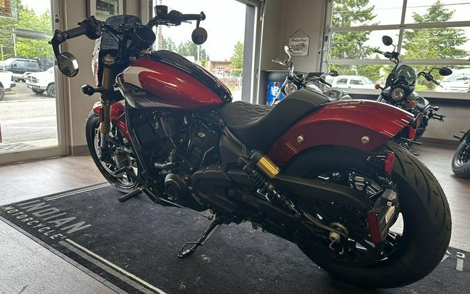 2025 Indian Motorcycle® 101 Scout® Sunset Red Metallic with Graphics