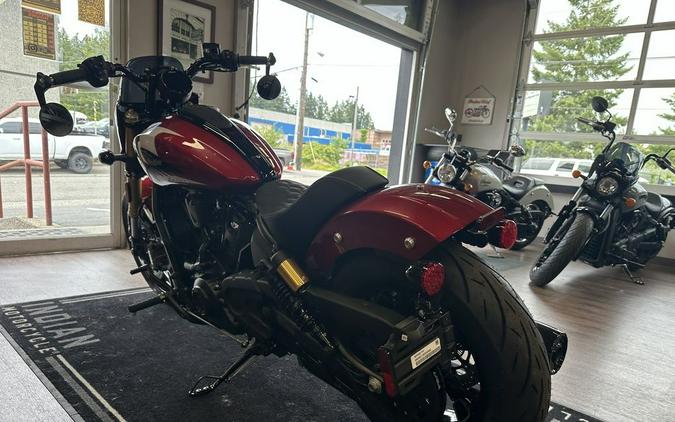 2025 Indian Motorcycle® 101 Scout® Sunset Red Metallic with Graphics