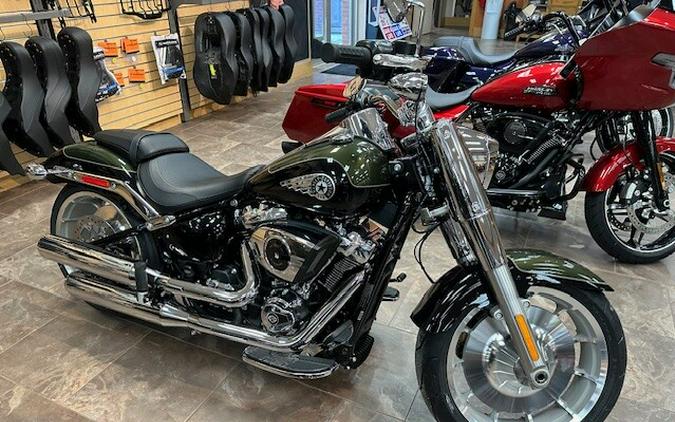 2026 Harley-Davidson® Fat Boy® Olive Steel Metallic / Vivid Black Chrome Trim