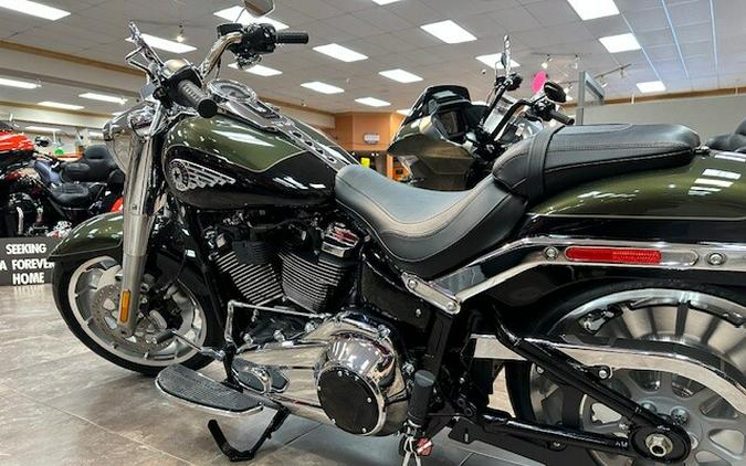 2026 Harley-Davidson® Fat Boy® Olive Steel Metallic / Vivid Black Chrome Trim