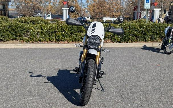 2025 Triumph Scrambler 400 XC Vanilla White