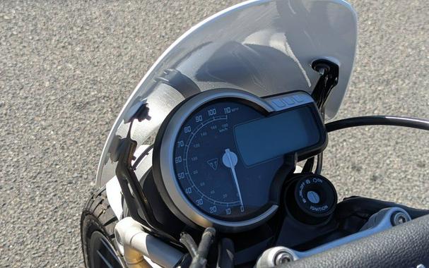 2025 Triumph Scrambler 400 XC Vanilla White