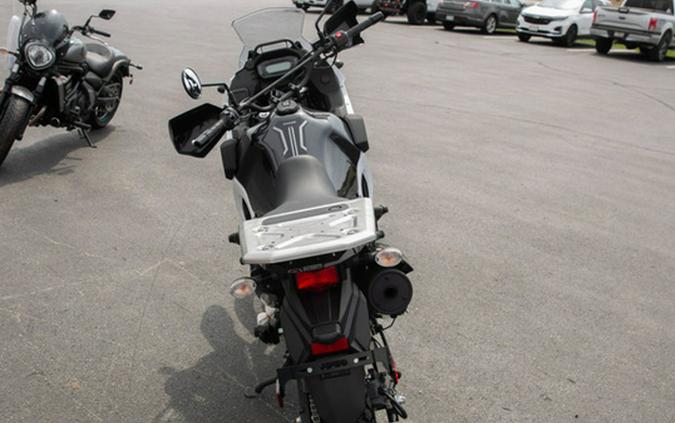 2025 Kawasaki KLR 650 S Pearl Crystal WhiteMetallic Carbon Gray