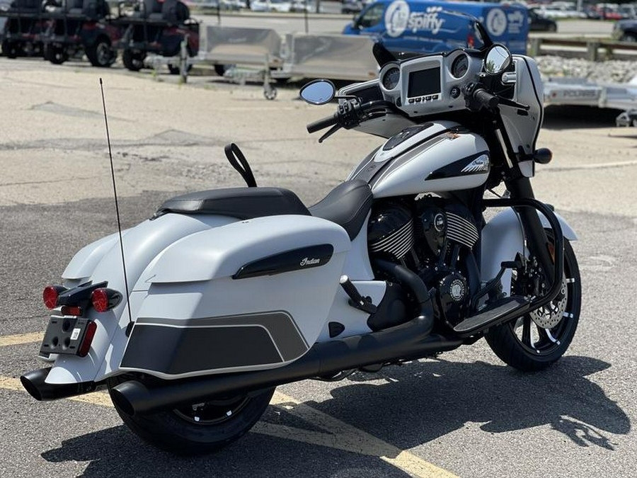 2024 Indian Motorcycle® Chieftain® Dark Horse® Ghost White Metallic Smoke