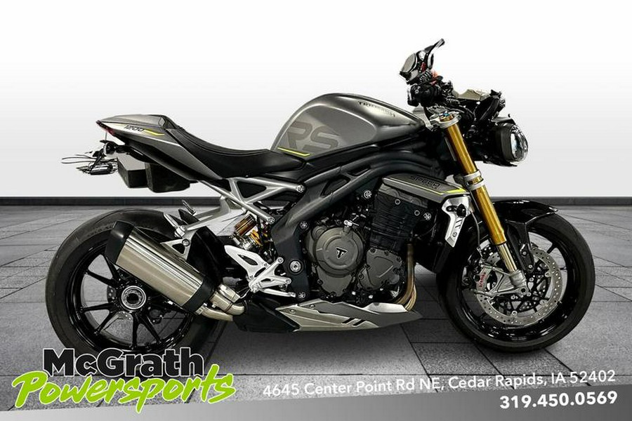 2023 Triumph Speed Triple 1200 RS Matte Silver Ice