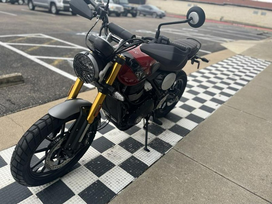 2025 Triumph Scrambler 400 X Carnival Red / Phantom Black