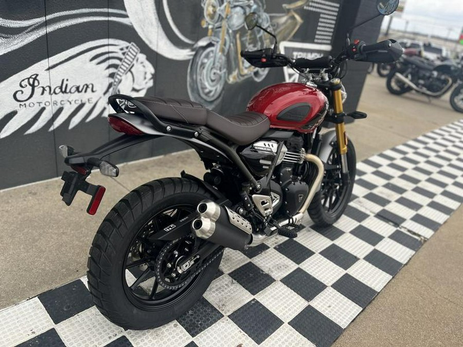 2025 Triumph Scrambler 400 X Carnival Red / Phantom Black