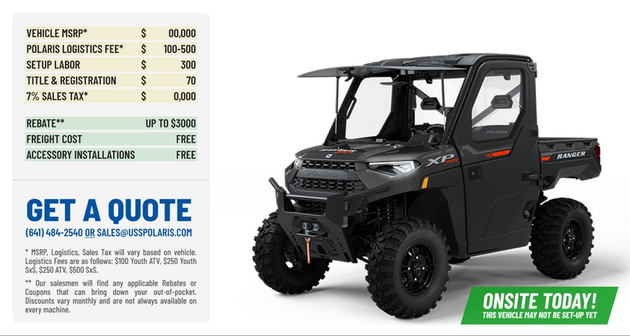 2024 Polaris Industries Ranger XP® 1000 NorthStar Edition Ultimate Super Graphite