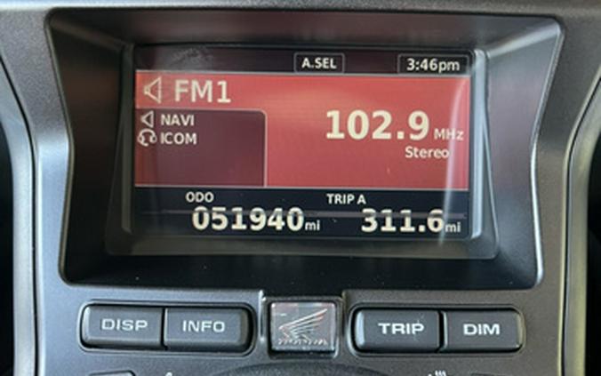 2016 Honda Gold Wing Audio / Comfort / Navi / XM / ABS