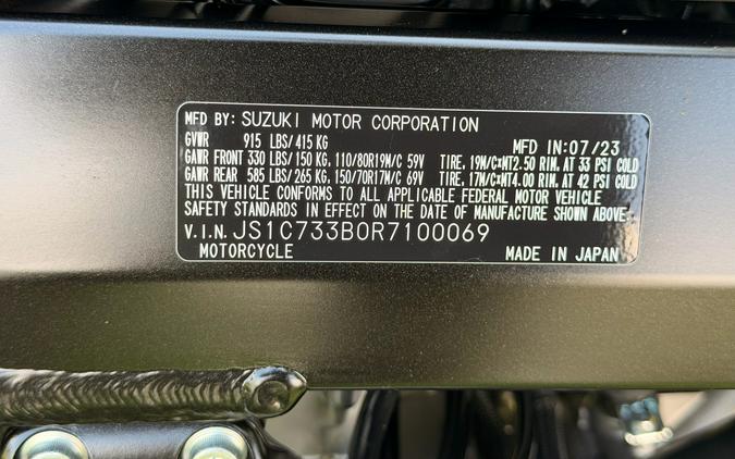 2024 Suzuki Motor of America Inc. V-Strom 650XT