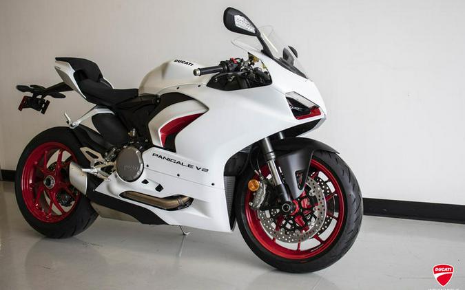 2023 Ducati Panigale V2 White Rosso Livery