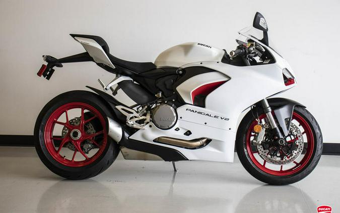 2023 Ducati Panigale V2 White Rosso Livery