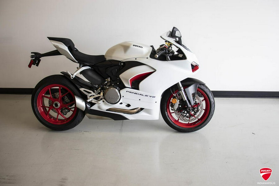 2023 Ducati Panigale V2 White Rosso Livery