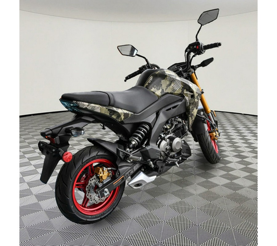 2025 Kawasaki Z125 PRO Cypher Camo Beige