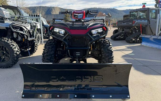2026 Polaris SPORTSMAN 570 TRAIL SUNSET RED with PLOW