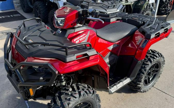 2026 Polaris SPORTSMAN 570 TRAIL SUNSET RED with PLOW