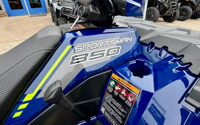 2026 Polaris SPORTSMAN 850 TRAIL SPRINGFIELD BLUE with PLOW