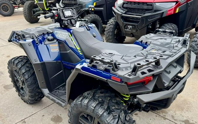 2026 Polaris SPORTSMAN 850 TRAIL SPRINGFIELD BLUE with PLOW