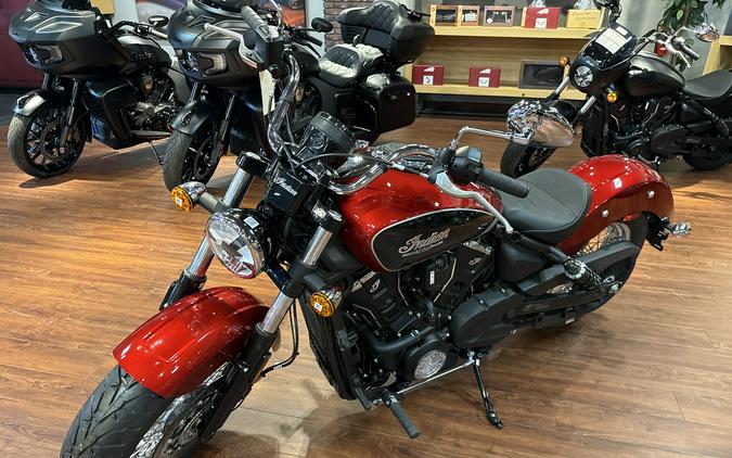 2025 Indian Motorcycle SCOUT LIMITED, SUNSET RED MTLC, TEC, 49ST Limited + Tech