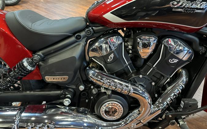2025 Indian Motorcycle SCOUT LIMITED, SUNSET RED MTLC, TEC, 49ST Limited + Tech