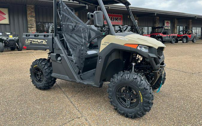 2024 CFMOTO Uforce 600 DESERT TAN WITH 2" LIFT KIT AND 27" BLACKWATER EVO TIRES