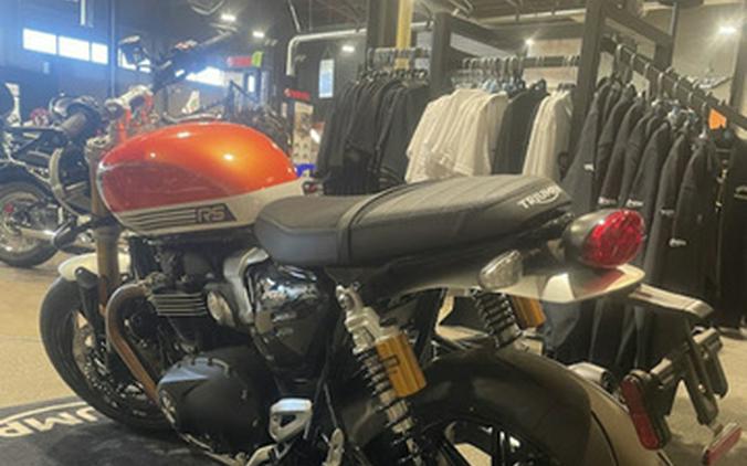 2025 Triumph Speed Twin 1200 RS Baja OrangeSapphire Black