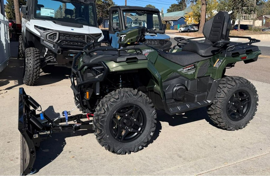 2026 Polaris SPORTSMAN TOURING 570 PREMIUM TREELINE GREEN METALLIC with PLOW