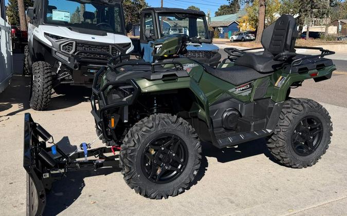2026 Polaris SPORTSMAN TOURING 570 PREMIUM TREELINE GREEN METALLIC with PLOW