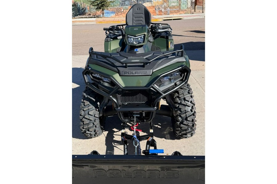 2026 Polaris SPORTSMAN TOURING 570 PREMIUM TREELINE GREEN METALLIC with PLOW