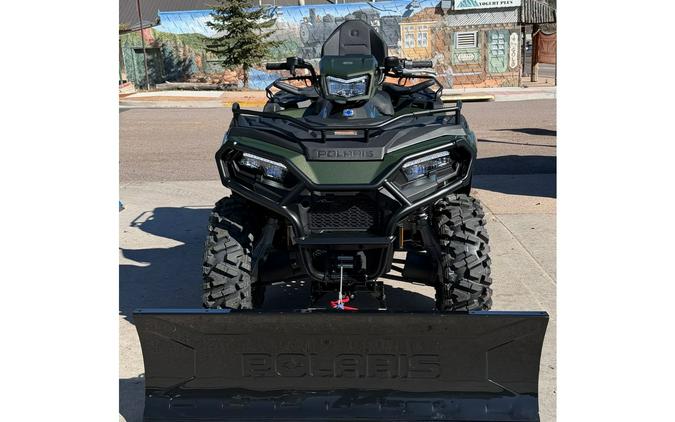 2026 Polaris SPORTSMAN TOURING 570 PREMIUM TREELINE GREEN METALLIC with PLOW