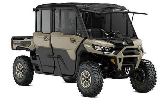 New 2025 CAN-AM DEFENDER MAX LIMITED 65 HD10 DESERT TAN AND STEALTH BLACK