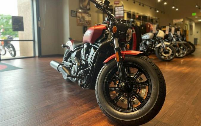 2025 Indian Scout Bobber Limited Sunset Red Smoke