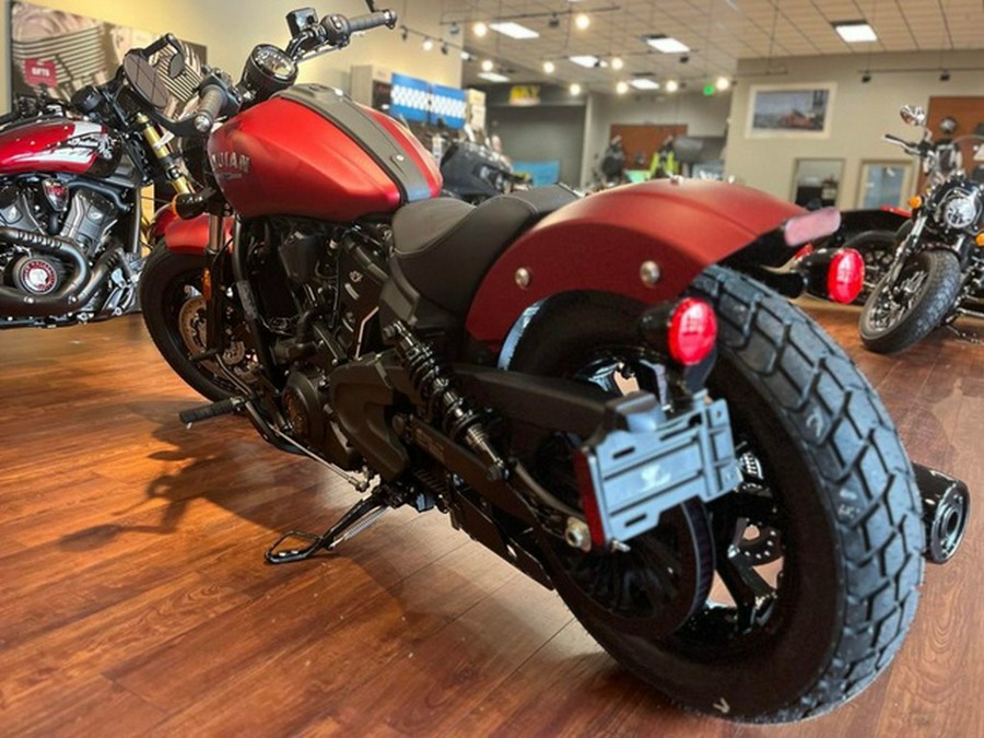 2025 Indian Scout Bobber Limited Sunset Red Smoke