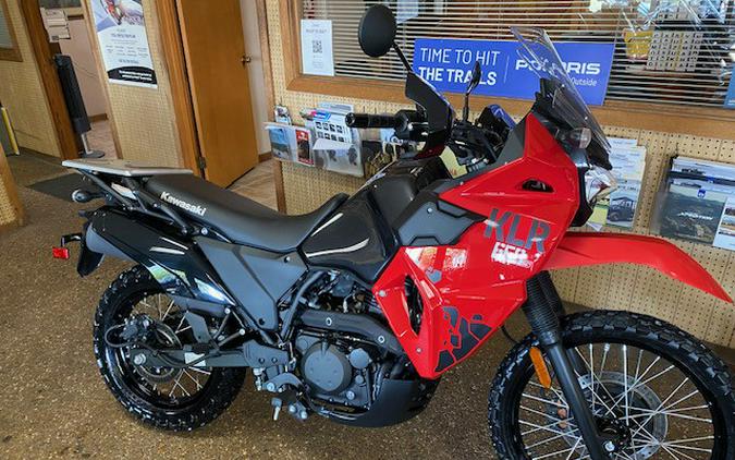 2024 Kawasaki KLR® 650 S FIRECRACKER RED / METALLIC CARBON GRAY