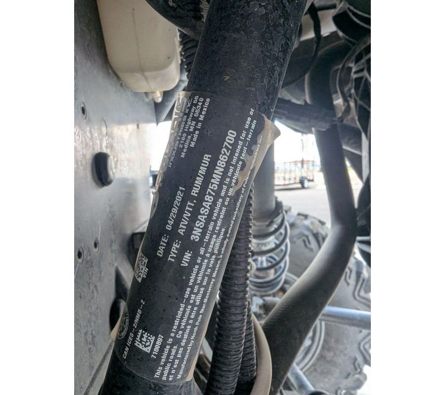 2021 Polaris RZR Trail S 900 Sport