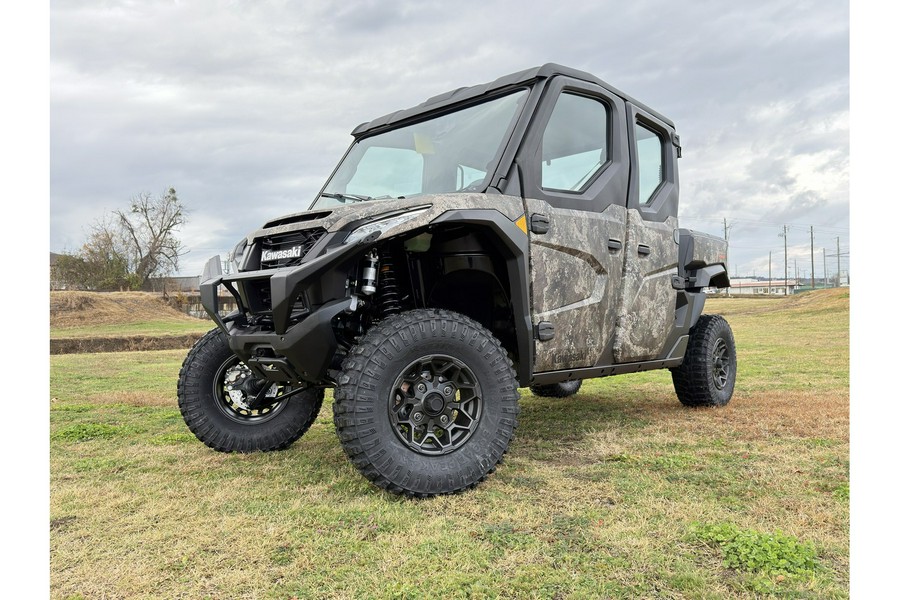 2025 Kawasaki RIDGE® Crew HVAC Camo WITH 30 X 10 X 14 BROAD PEAK XT RADIAL TIRES